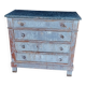 Antique piece of furniture with a grey patina.
