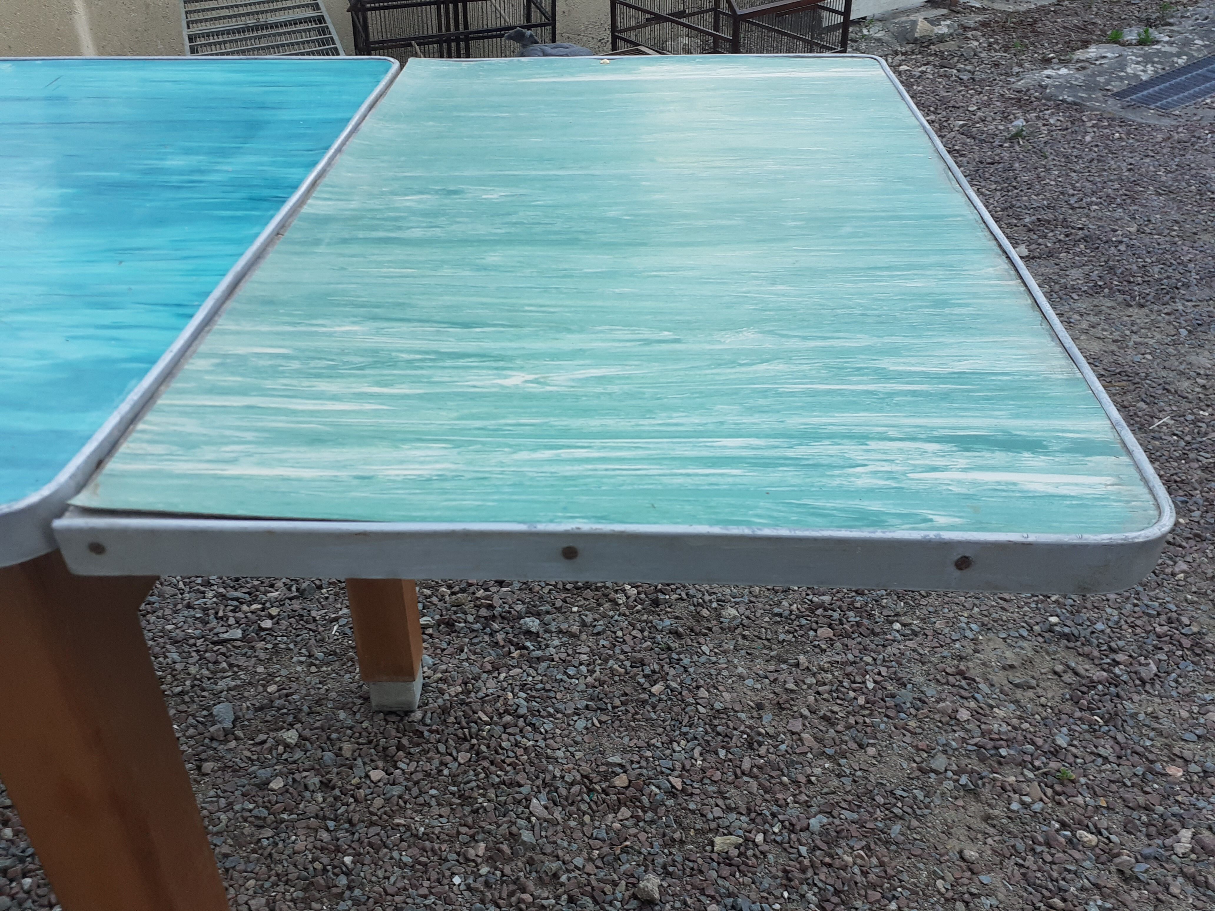 Vintage wooden formica kitchen table