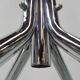 Standing chrome-plated Tubax coat rack