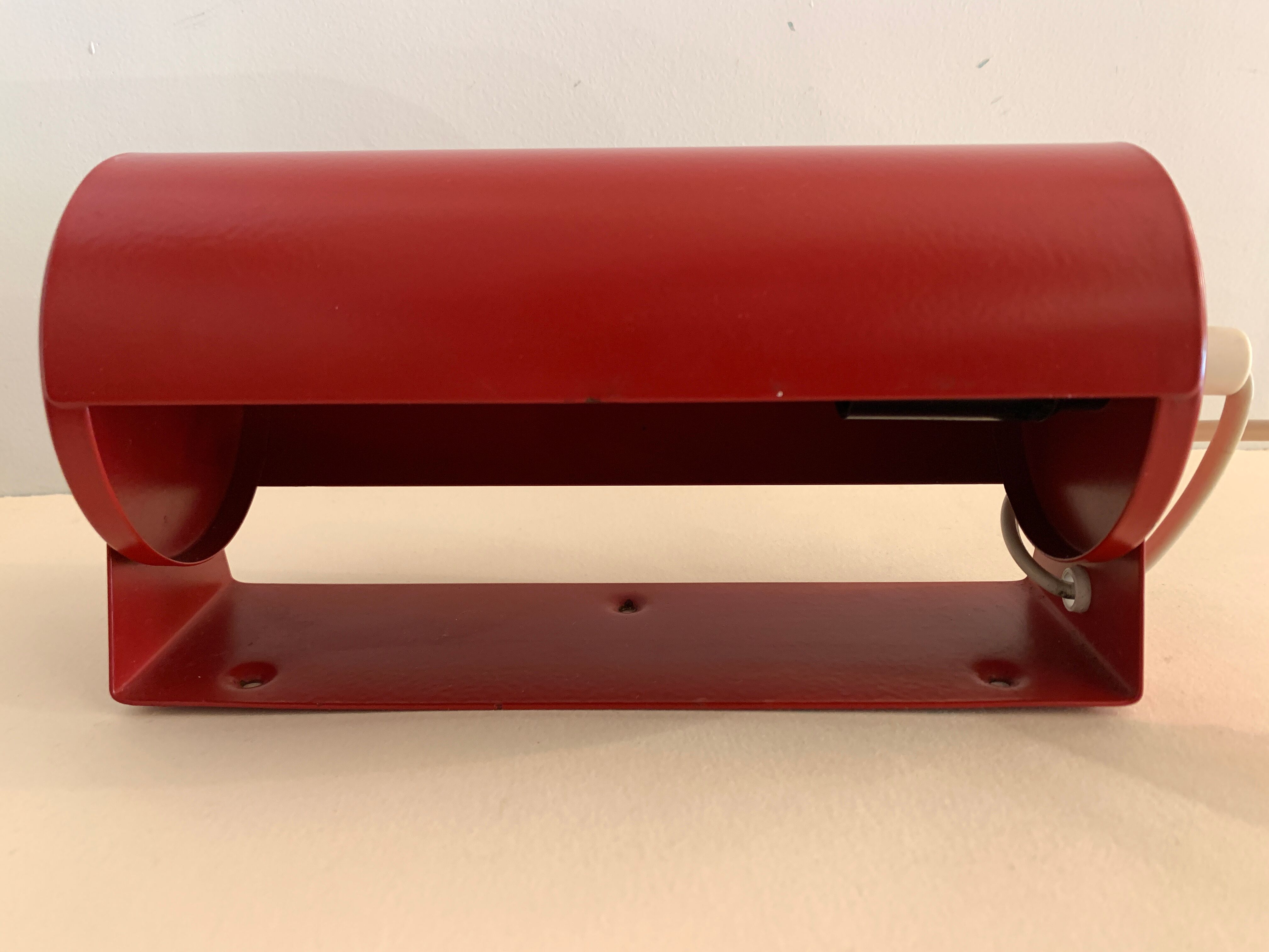 Wall lamp red roller Ikea 1980