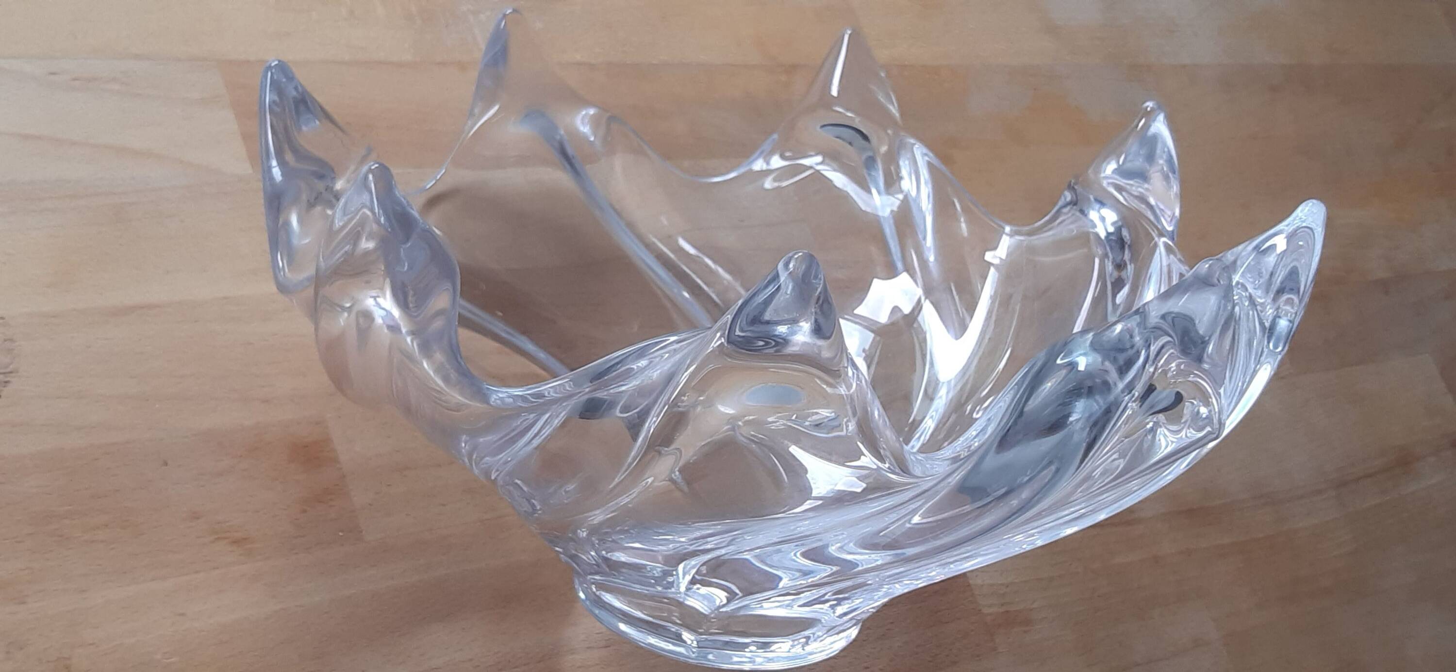 Antique fruit bowl from Vannes art crystal factory