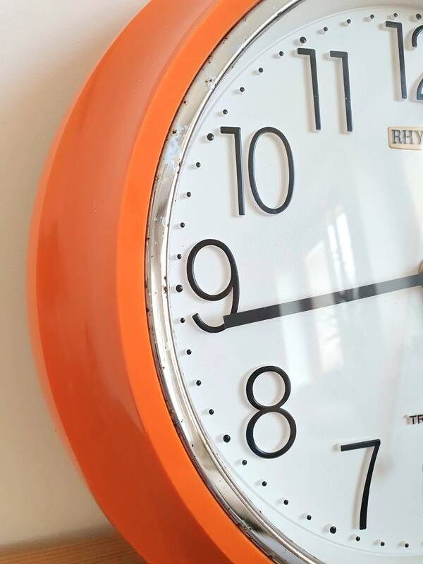 Vintage Rhythm wall clock, Japan, 1970's