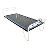 Boarding bed, Jacques Hitier, tubular metal, vintage, 1950s