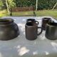 Stoneware jug and cups by Jean Dubost