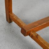 Solid pine table by Christian Durupt, 1970s