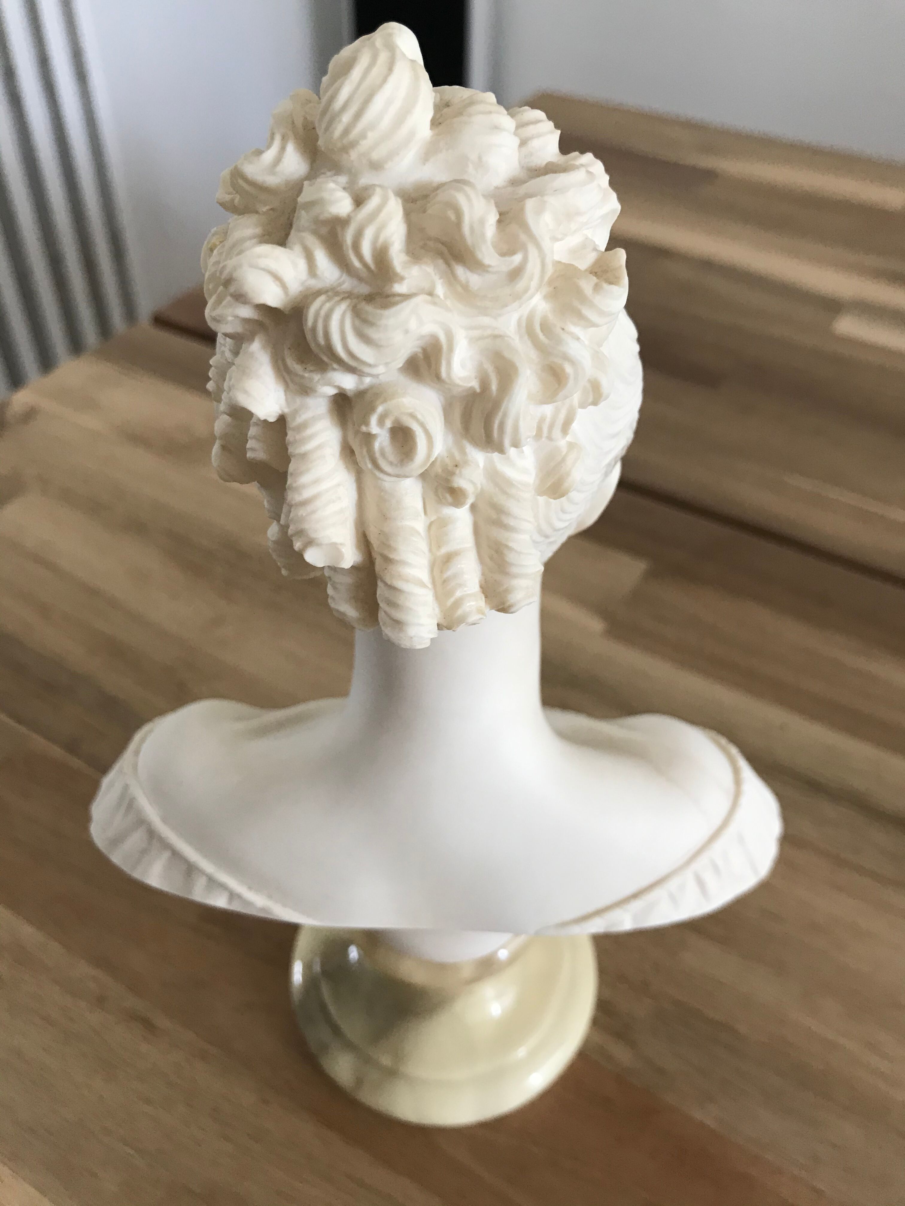 Bust of woman in alabaster