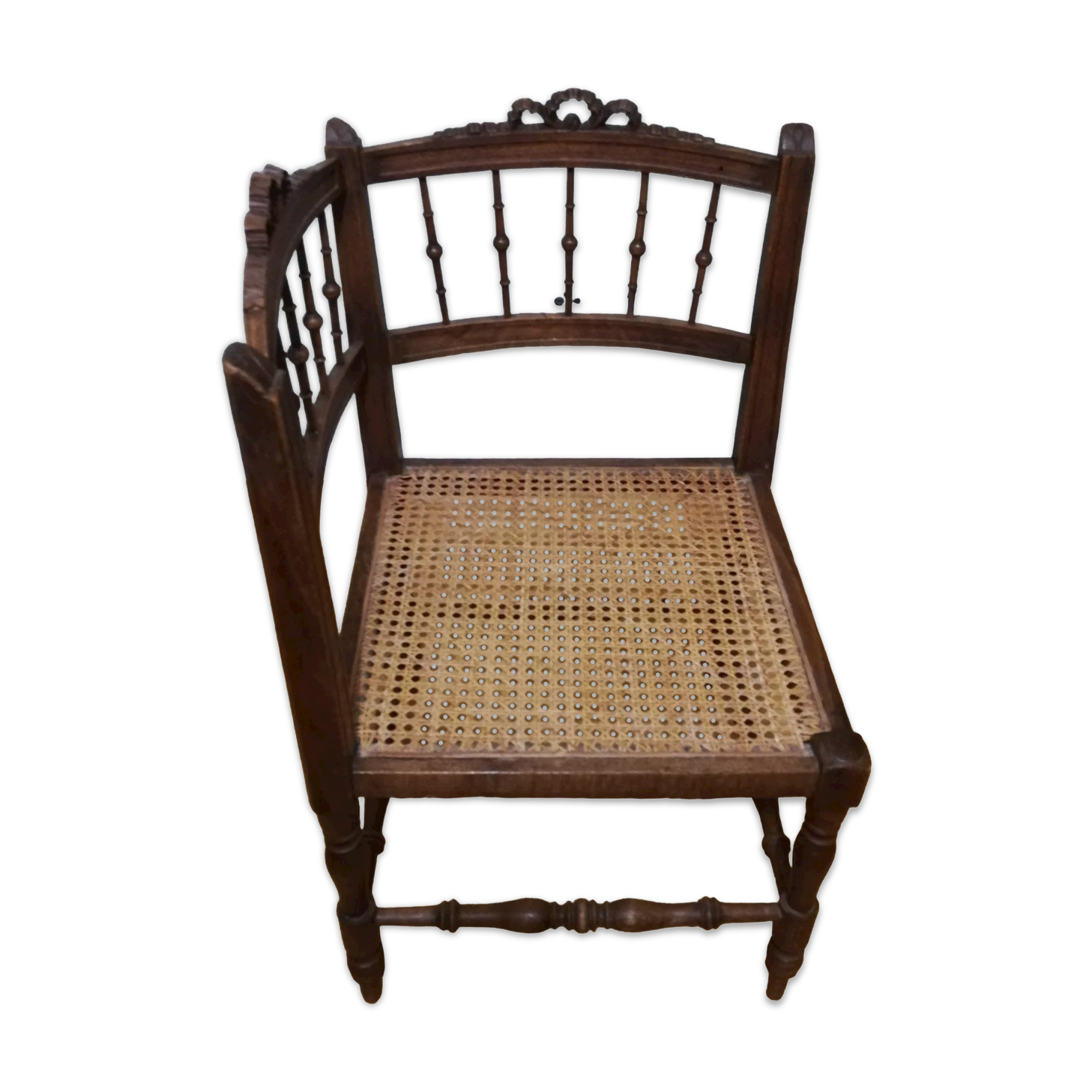 Corner chair canus Louis XV style