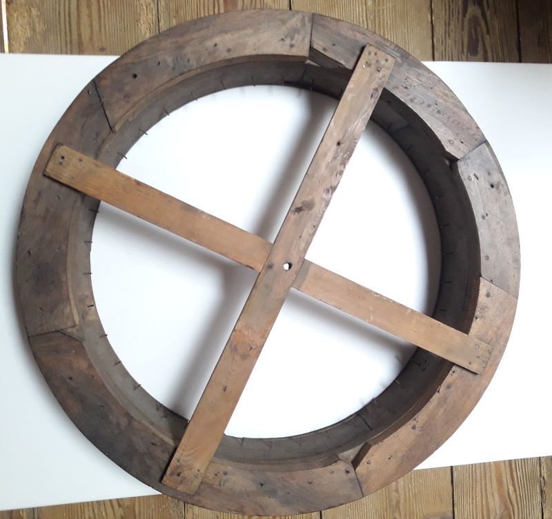 Bed sky, canopy in solid walnut XIX°