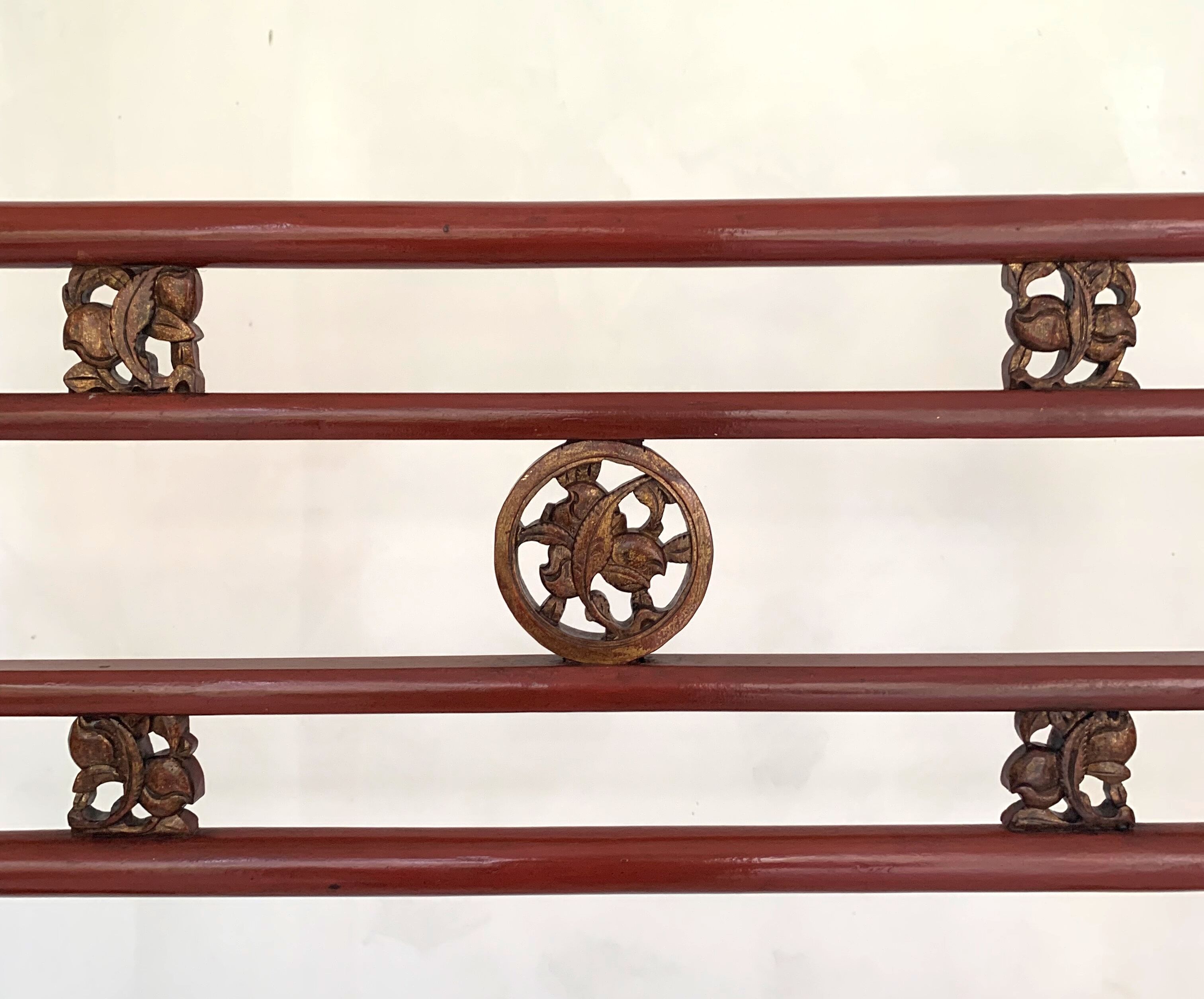 Chinese lacquered clothing holder