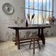 Dining table in solid olive wood Maison Skela 1960