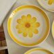 Set of 10 Flat Plates Sarreguemines Model Roseline
