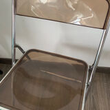 Transparent folding chair