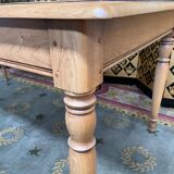 Solid oak farmhouse table Louis Philippe