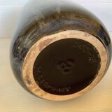 Vase noir argenté West Germany