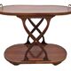 60s Mahogany Rolling Serving Trolley