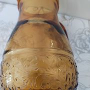 Vintage amber glass water jug made in Italy in the 60s/70s