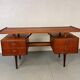 Mid-century Danish teak desk attributed to Louis van Teeffelen for Wébé, 1950s