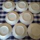Dessert plates floral decoration Mehun France