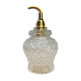 Vintage moulded glass tulip hand lamp