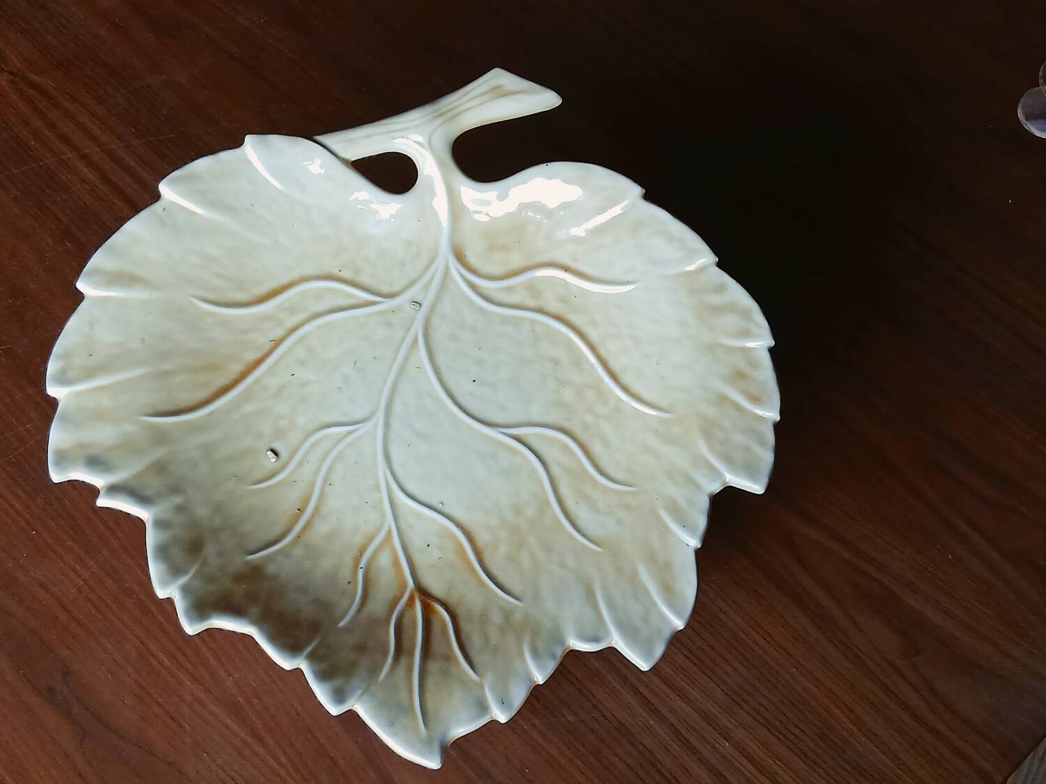 Extra Large Ceramic Leaf Dish