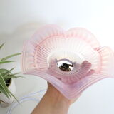 Pink glass hanging lamp