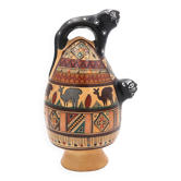 Poterie artisanale Péruvienne, anses félins, Cusco, Peru , années 80