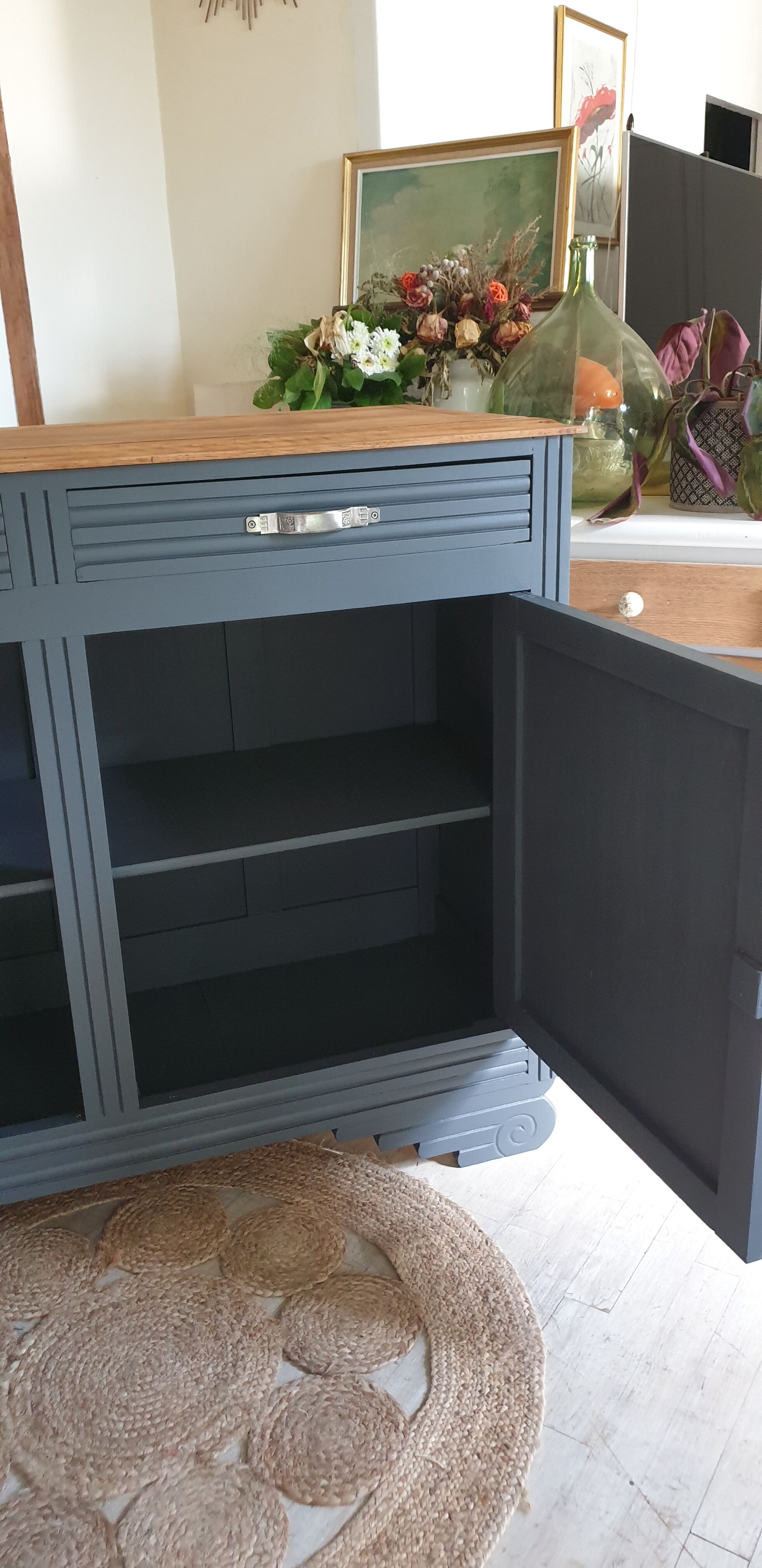 Art Deco oak sideboard