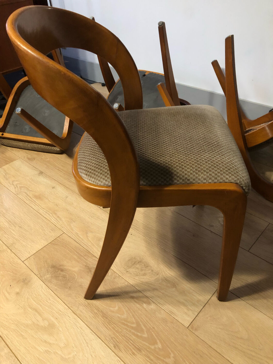 Series 6 vintage chairs baumann modem 14 sled