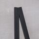 Set of six black dining chairs
