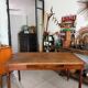 Old farmhouse table with turned legs