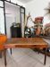 Old farmhouse table with turned legs