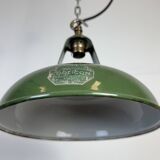 Industrial Green Enamel Factory Pendant Lamp from Coolicon, 1950s