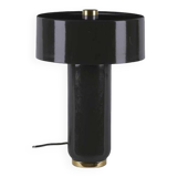 Black enameled metal lamp