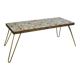 Mid Century Mosaic Plant Stand with orgin Hairpin Legs, 1950s