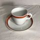 Teapot Pillivuyt and 4 vintage ceramic cups