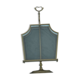 Porte-revues ancien en métal et verre