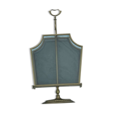 Old metal and glass magazine rack