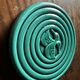 Art Deco trivet in green glazed earthenware - Saint Clément