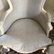Pair of shepherdesses linen fabric