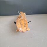 Vintage handmade wooden articulated fish - Ref 854
