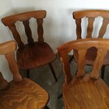 Set de 12 chaises bistrot
