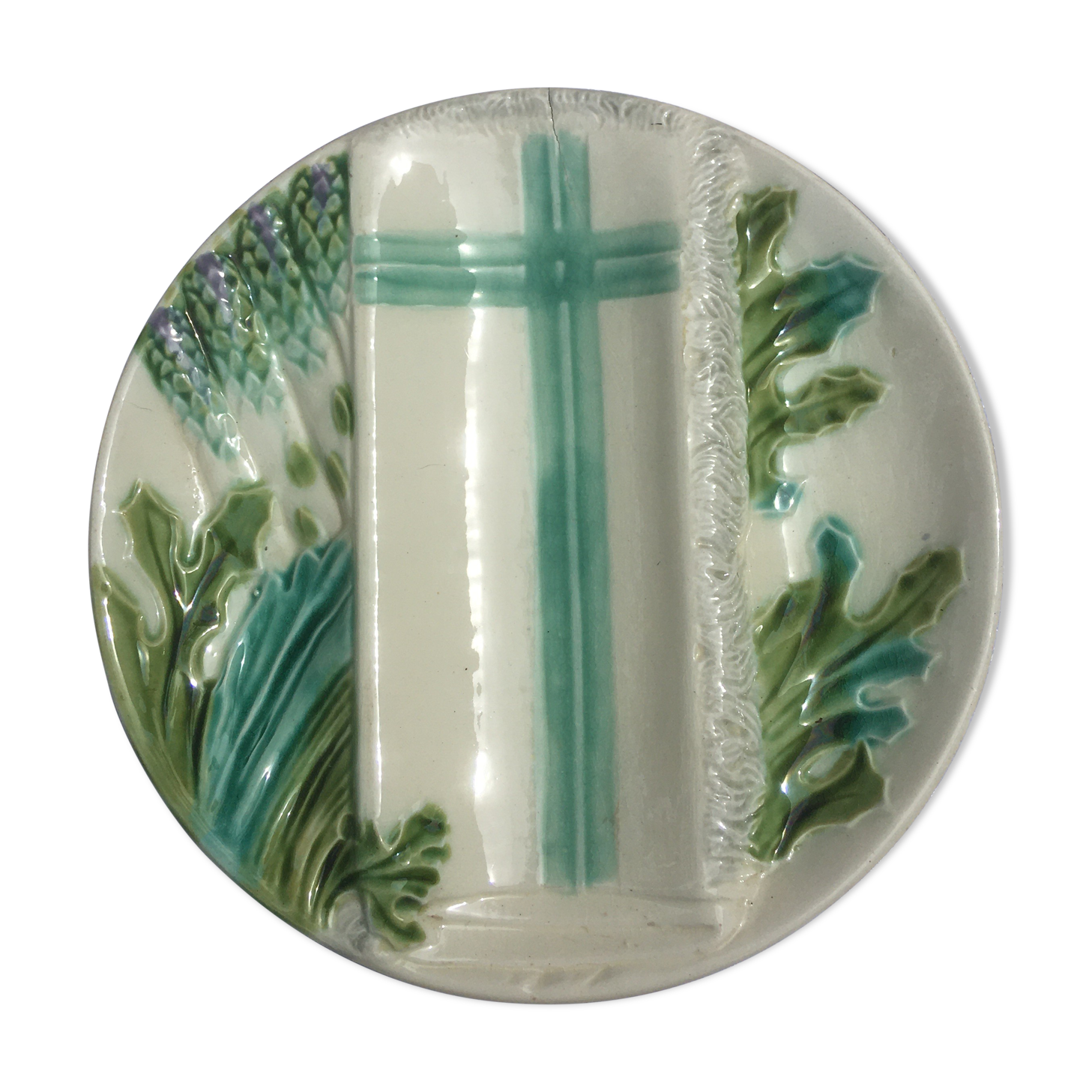 Asparagus plate in dabbling