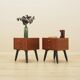 Danish teak bedside chests of drawers, 1960s