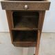 Art déco in massive walnut bedside table