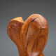 Abstract biomorphic wooden sculpture 1978