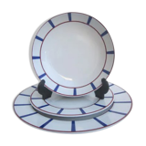 18 basque porcelain plates