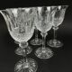 Saint-Louis, 6 cut crystal water glasses in the Tommy model, perfect condition.