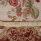Long traditional needlepoint rug handwoven wool floral red runner rug-76x305cm