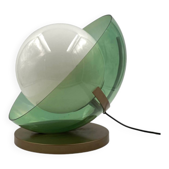 Space Age green table lamp, Stilux Italy, 1970s