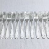 SFAM - Cutlery set 49 pieces Art Deco Silver Metal